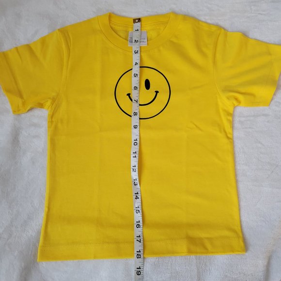 Toddlers Smiley Face Print T-Shirt - Picture 3 of 7